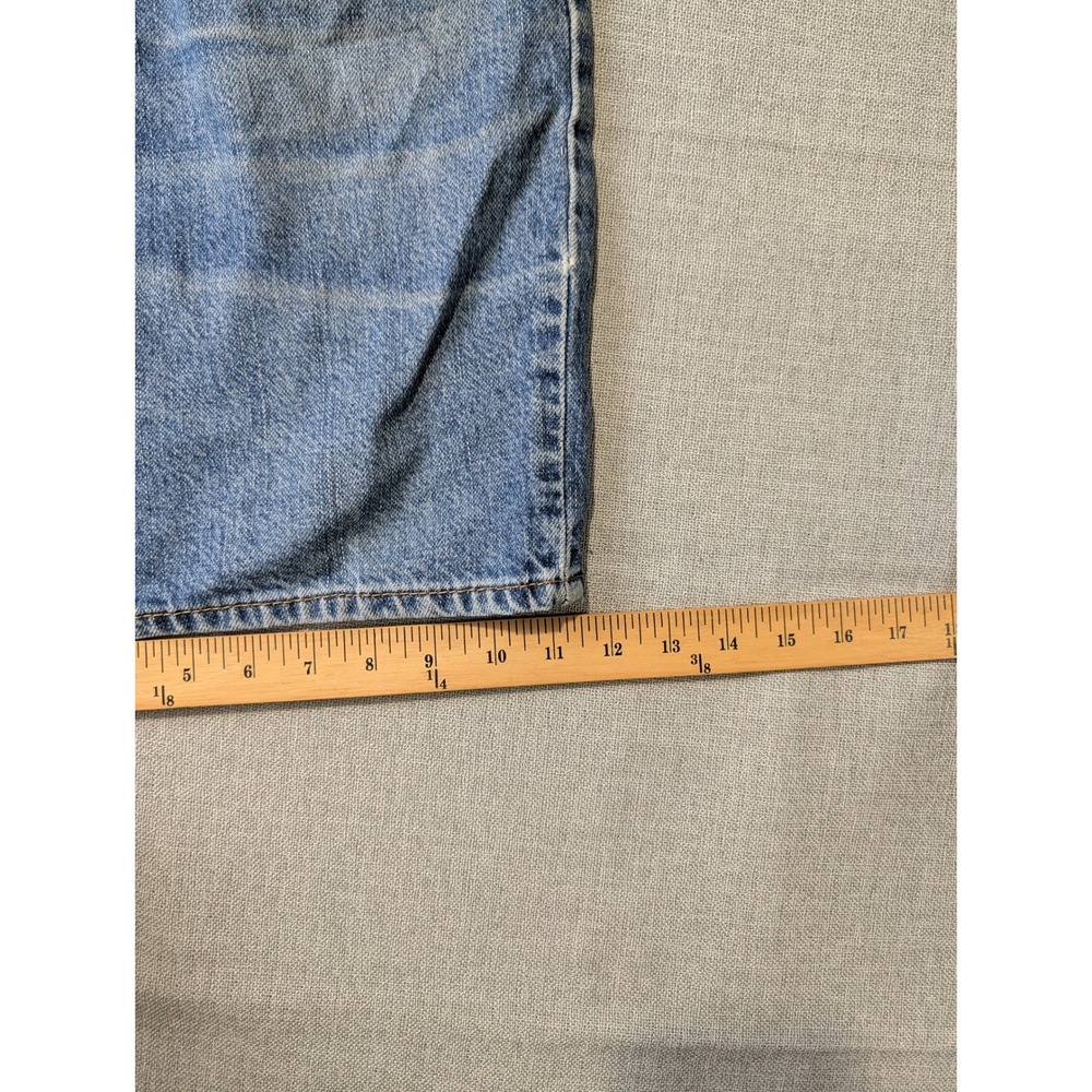 Levis 550 Denim Shorts Mens 36 Blue 100% Cotton Relaxed Fit Jorts - Picture 4 of 14